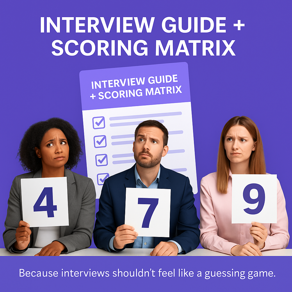 Interview Guide & Scorecard Template Australia | The HR Start Up Co.